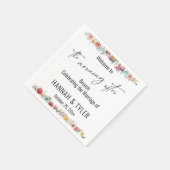 Kleurrijke Waterverf Wilde bloem na de ochtend Servet (Hoek)