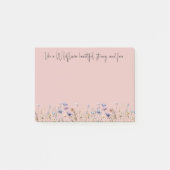 Kleurrijke Waterverf Wilde bloem Post-it® Notes (Voorkant)