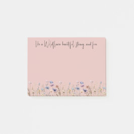 Kleurrijke Waterverf Wilde bloem Post-it® Notes