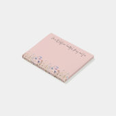 Kleurrijke Waterverf Wilde bloem Post-it® Notes (Schuin)