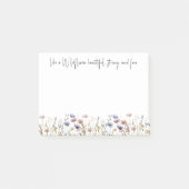 Kleurrijke Waterverf Wilde bloem Post-it® Notes (Voorkant)
