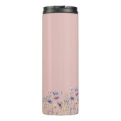 Kleurrijke Waterverf Wilde bloem Thermosbeker (Achterkant)