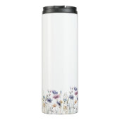 Kleurrijke Waterverf Wilde bloem Thermosbeker (Achterkant)