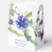 Kleurrijke waterverf wilde bloemen Baby shower Bedankdoosjes (Geopend)