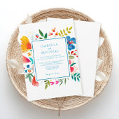 Kleurrijke Waterverf Wilde bloemen Kaart