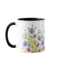 Kleurrijke Waterverf Wilde Bloemen