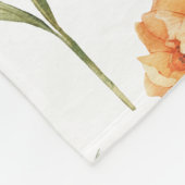 Kleurrijke Waterverf Wilde bloemen Patroon Fleece Deken (Hoek)