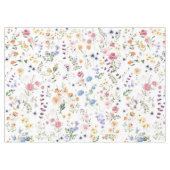 Kleurrijke Waterverf Wilde bloemen Tuin Tafelkleed (Voorkant (Horizontaal))