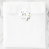 Kleurrijke Waterverf Wildflower Baby shower Ronde Sticker (Tas)