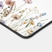 Kleurrijke Waterverf Wildflower Desk Mat (Hoek)