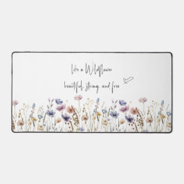 Kleurrijke Waterverf Wildflower Desk Mat