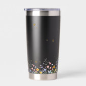 Kleurrijke Waterverf Wildflower met Butterfly Geïsoleerde Drinkbeker (Rechts)