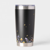 Kleurrijke Waterverf Wildflower met Butterfly Geïsoleerde Drinkbeker (Achterkant)