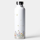 Kleurrijke Waterverf Wildflower met Butterfly Waterfles (Links)