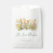 Kleurrijke Waterverf Wildflower Seed Bruiloft Bedankzakje (Voorkant)