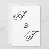 Kleurrijke Waterverf Wildflowers Bruiloft Kaart (Achterkant)