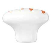 Kleurrijke Waterverf Wortelen Deurknop Keramische Knop (Zijkant)