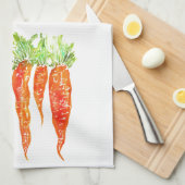 Kleurrijke Waterverf Wortelen Keukendoek Theedoek (Quarter Fold)