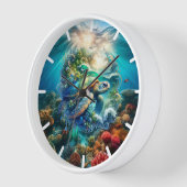 Kleurrijke Waterverf Zee Turtle (Hoek)