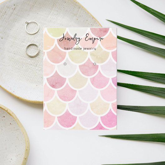 Kleurrijke Waterverf Zeemeermin Earning Holder Visitekaartje