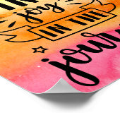 Kleurrijke Waterverf - Zoek mee op reis Poster (Hoek)