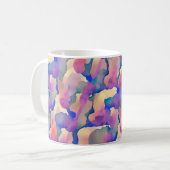 Kleurrijke Waterverfpatroon Koffiemok (Voorkant links)