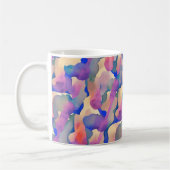 Kleurrijke Waterverfpatroon Koffiemok (Links)