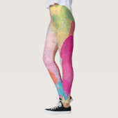 Kleurrijke waterverfspatten leggings (Links)
