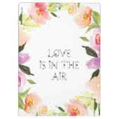 Kleurrijke Waterverven bloemen bruiloft Wreater Klembord (Achterkant)