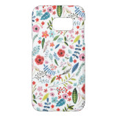 Kleurrijke Waterverven Botanische bloemen en blade Case-Mate Samsung Galaxy Hoesje (Achterkant)