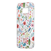 Kleurrijke Waterverven Botanische bloemen en blade Case-Mate Samsung Galaxy Hoesje (Achterkant Links)