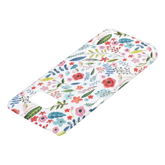 Kleurrijke Waterverven Botanische bloemen en blade Case-Mate Samsung Galaxy Hoesje (Onderkant)
