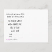 Kleurrijke waterverven Nieuwe adreskaart Aankondigingskaart (Achterkant)