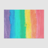 Kleurrijke Waterverven Penseelstreken Tissuepapier (Voorkant)