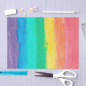 Kleurrijke Waterverven Penseelstreken Tissuepapier (Craft)