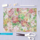 Kleurrijke Waterverven van Floral Collage Tissuepapier (Craft)