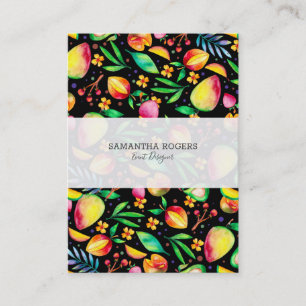 Kleurrijke waterverven van zomerfruit Illustratie Visitekaartje