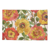 Kleurrijke waterverven: zomerbloempatroon. kussensloop (Achterkant)