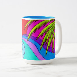 Kleurrijke Wave Coffee Mok
