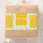 Kleurrijke Wave Lines Cosmetische Dropper Flessene Etiket (Insitu)