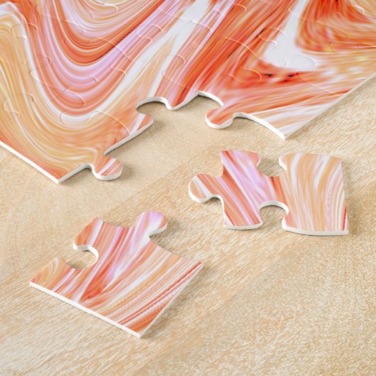 Kleurrijke Wave Liquid Paint Textuur Legpuzzel (Zijkant)