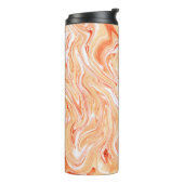 Kleurrijke Wave Liquid Paint Textuur Thermosbeker (Gedraaid links)