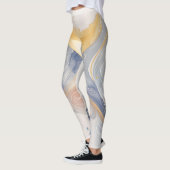 Kleurrijke Waves Beste Waterverf Leggings voor u. (Links)
