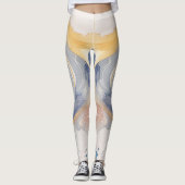 Kleurrijke Waves Beste Waterverf Leggings voor u. (Voorkant)