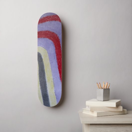 Kleurrijke Waves Skateboard (Muurkunst)
