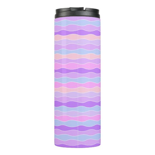 Kleurrijke Wavy Stripes Thermosbeker (Achterkant)