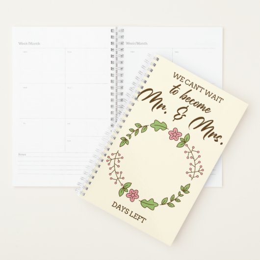 Kleurrijke WeddingPlanner Uw reis om het te doen Planner (Display)