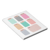 Kleurrijke Weekly Planner Notitieblok (Schuin)