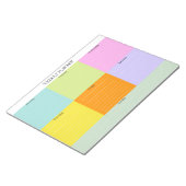 Kleurrijke Weekly Planner Notitieblok Kleurenblok (Schuin)