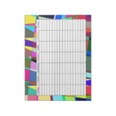 Kleurrijke weekplanner notitieblok (Linkerzijde)
